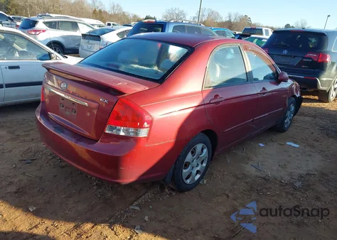 2008 Kia Spectra Ex z USA, uszkodzony, nr VIN KNAFE121085540287